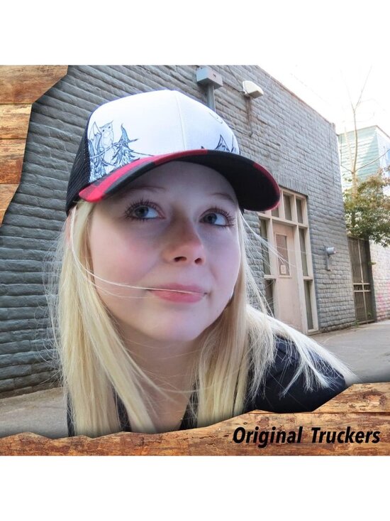 〽️Women Red Plaid Snapback Baseball Cap Beach Trucker Accessories Hats main image 7